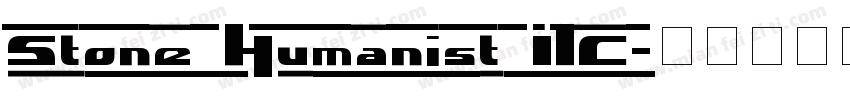 Stone Humanist ITC字体转换
